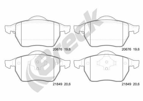 Колодки гальмівні (передні) VW Sharan/Seat Alhambra 95-10/Ford Galaxy 95-15 Колодки гальмівні (передні) VW Sharan/Seat Alhambra 95-10/Ford Galaxy 95-15