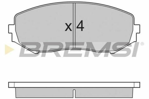 Гальмівні колодки пер. Suzuki Grand Vitara 05-15 (tociko)