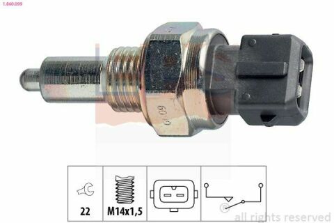 EPS PEUGEOT Переключатель света задн. хода 605