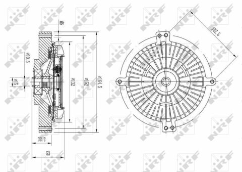 Муфта вентилятора MB S-class (W140) 91- Муфта вентилятора MB S-class (W140) 91-