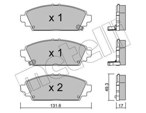 Колодки гальмівні (передні) Honda Accord VI 98-02/Civic VII 01-05