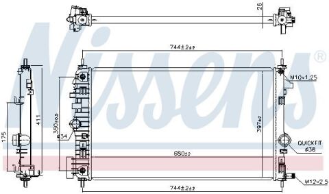 Радиатор VAUXHALL INSIGNIA (08-) 2.0 CDTi