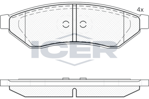 Колодки тормозные (задние) Daewoo Evanda 02-/Magnus 99-06/Chevrolet Epica/Evanda 05-06