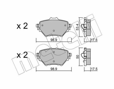 Колодки гальмівні (задні) Citroen C4/Berlingo/Peugeot 308/508/3008/Partner/Opel Combo 13-