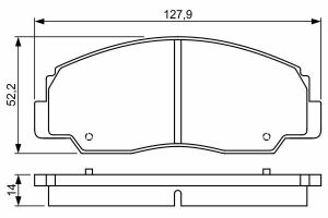 Колодки гальмові передні Land Cruiser -96 TOYOTA
