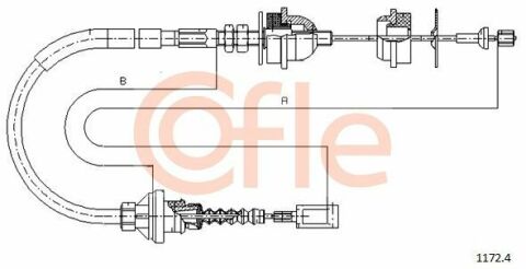 Трос зчеплення Ducato/Boxer 2.5 TD/TDI 1.8t 94- (1090/555)