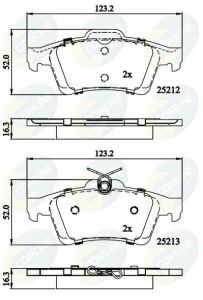 CBP01629 Comline - Тормозные колодки для дисков