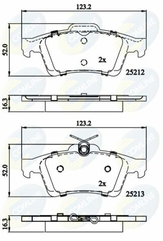 CBP01629 Comline - Гальмівні колодки до дисків