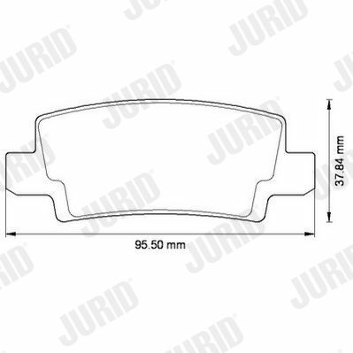 гальмівні колодки задніcorolla 02- гальмівні колодки задніcorolla 02-