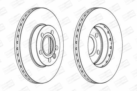 Диск гальмівний передній Sharan,Ford Galaxy,Seat Alhambra VW