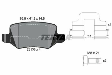 Тормозные колодки (задние) MB A-class (W169) 04-12 (Lucas) Q+