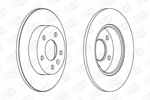 CHAMPION OPEL Диск гальмівний задн. Astra G/H, Zafira