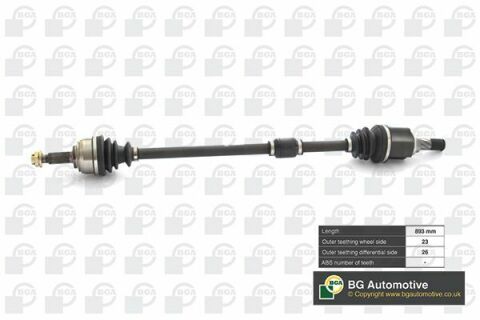 Полуось Nissan Micra/Note 1.2-1.6 02-14 (23/26) 890mm л.