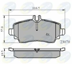 CBP01318 Comline - Гальмівні колодки до дисків