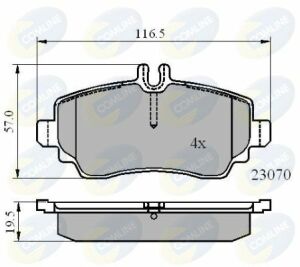 CBP01318 Comline - Тормозные колодки для дисков