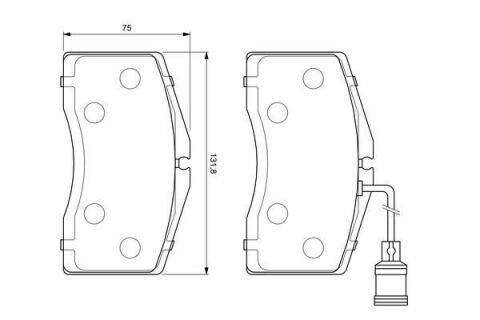 Колодки гальмові передні AUDI A8/S8 94-02 (з Датчик)