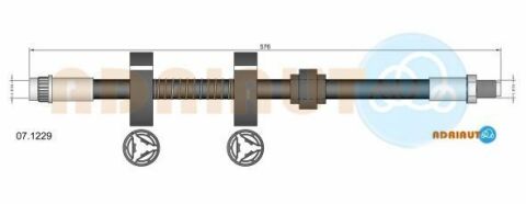 Тормозной шланг передний XM-94 CITROEN