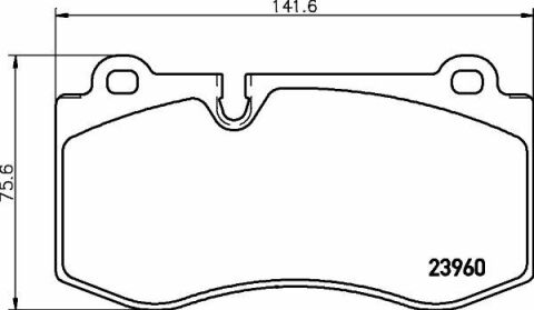 Тормозные колодки пер. MB W221 05-13 (brembo)