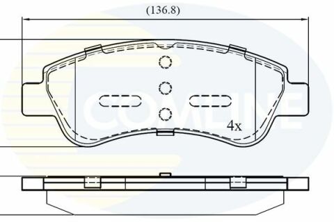 CBP01525 Comline - Гальмівні колодки до дисків