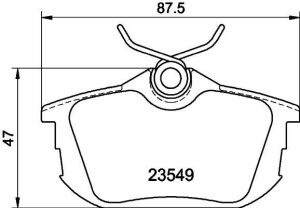 Тормозные колодки зад. Carisma 95-06/Colt 04-12 (TRW)