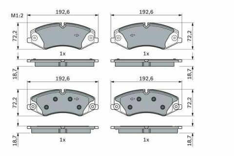 Колодки гальмівні (передні) Land Rover Discovery IV/V/Range Rover III/IV 09-