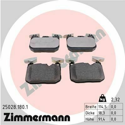 Колодки гальмівні (передні) BMW 1 (F20/F21)/ 3 (F30/F31/F34)/ i8 (I12) 11- (Brembo)