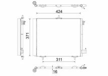 Радиатор кондиционера CITROEN C2 C3 Радиатор кондиционера CITROEN C2 C3