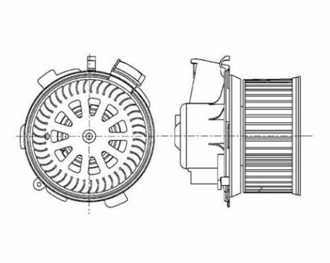 Вентилятор  кабiни  кондиц.  PEUGEOT  206  (T1)