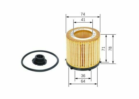 Фільтр масляний BMW 3 (F30)/5 (F10/F11) /X3 (F25) 2.0i 11- (N20/B20A)