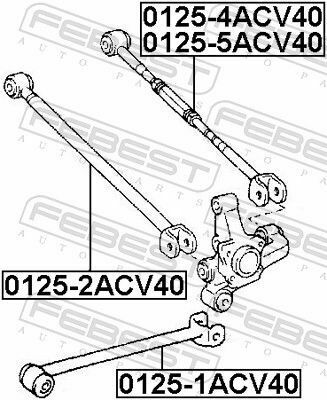 Рычаг подвески (задний/поперечный) Camry 01-06 Левый