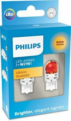 11065AU60X2 (PHILIPS) W21W LED желтый Ultinon Pro6000