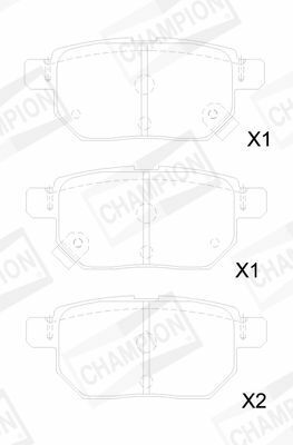 Гальмо.Колодки задн.Auris,Corolla 07-, SUBARU TREZIA 1.4 D 11-, LEXUS CT 200h 11-