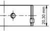 Вкладиші шатунні Opel Astra F/G/Kadett E/Omega A/B 2.0 86- (+0.25)