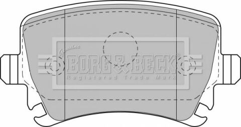 BBP1877 BORG & BECK - Тормозные колодки для дисков