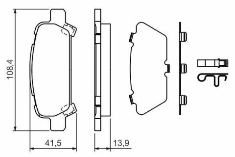 Тормозные колодки (задние) Subaru Impreza/Outback/Forester 95-09 (Sumitomo)