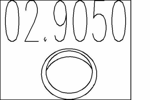 Монтажное кольцо выхлопной системы (D (внутр.) – 72 мм; D (наружн.) – 92 мм; Высота – 13,5 мм)