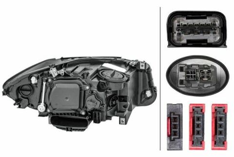 HELLA BMW Фара основная Bi-Xenon с мотором,без предвк.прибора,без ламп D1S/H7 PY24W след.за поворотом,с девн.светом лев.5 F10 07/13 -