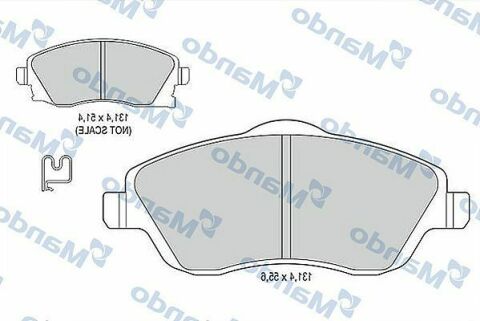 MBF015178 MANDO Гальмівні колодки до дисків MBF015178 MANDO Гальмівні колодки до дисків