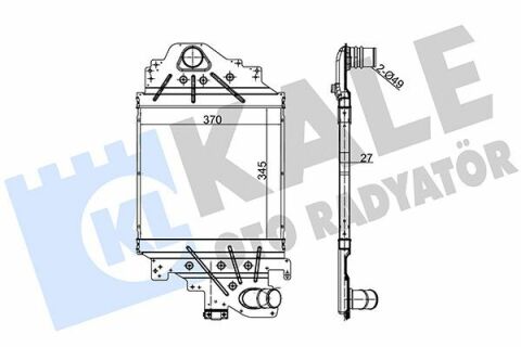 KALE RENAULT Интеркулер Clio II,Symbol 1.5/1.9dCi 00-