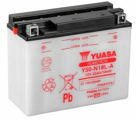 МОТО Yuasa 12V 21,1Ah  YuMicron Battery  Y50-N18L-A (сухозаряжений)