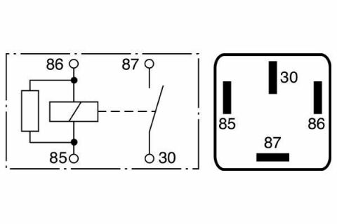 Реле свічок розжарювання  (12V) VW T5/T6 1.9/2.0/2.5TDI 03-