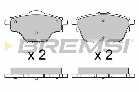 Гальмівні колодки зад. Citroen C4/Peugeot 308 II 13- (Bosch) (106x51,9x16,7)