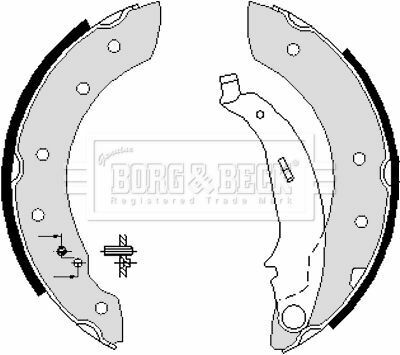 BBS6233 BORG & BECK - Тормозные колодки для барабанов