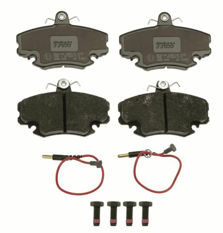 Тормозные колодки пер. Logan 05-/Megane 96-03/Clio 91-05 (с датчиком)