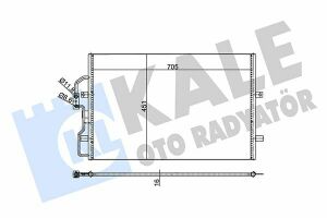 KALE CITROEN Радиатор кондиционера Evasion,Jumpy,Fiat Scudo,Peugeot 806,Expert