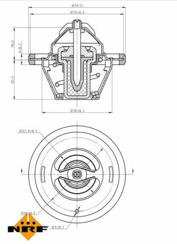 Термостат Jeep Cherokee/Wrangler/Chevrolet Camaro 2.5i-5.0 84-07 (83°)