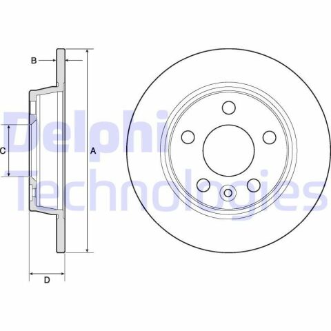 Диск тормозной задний Sharan,Seat Alhambra,Ford Galaxy VW