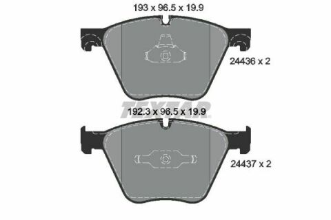 Колодки тормозные (передние) BMW 5 (F07)/7 (F01)/X5 (E70/F15)/X6 (E71/F16) 06- (ATE-Teves) (Q+)