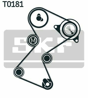 SKF К-т ГРМ (ремінь+2ролика+шків) RENAULT Kangoo 1,9D 00-