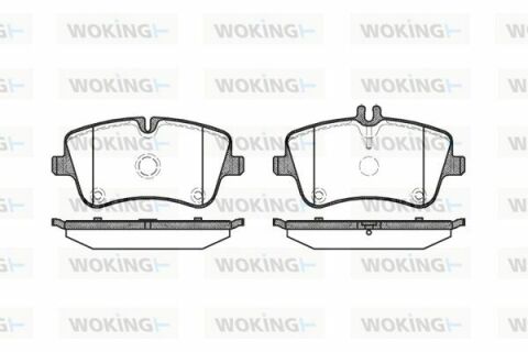 Гальмівні колодки перед. MB W203 00-07 (TRW)